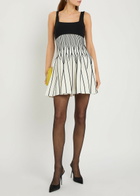 Simkhai Cynder Patterned Knit Mini Dress Black