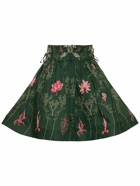 AGUA BY AGUA BENDITA Nori Encaje Linen Mini Skirt