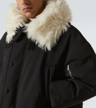 Jil Sander Faux fur-trimmed down jacket