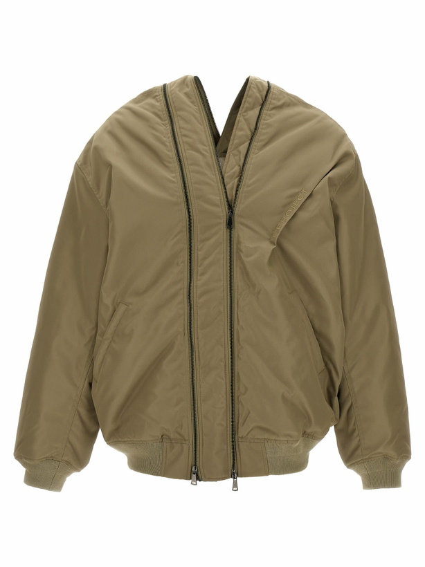 Photo: Y/Project double Zip Pinched Logo Jacket