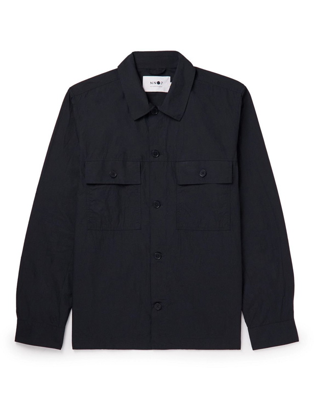 Photo: NN07 - Wilas Cotton-Blend Overshirt - Blue