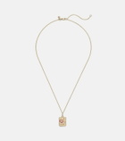 Sydney Evan The Lovers Tarot Card 14kt gold necklace with rubies and diamonds