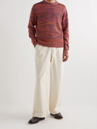 A Kind Of Guise - Polonia Linen and Merino Wool-Blend Sweater - Orange