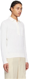 ZEGNA Off-White Spread Collar Polo