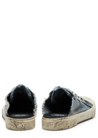 Balenciaga Paris Distressed Denim Mule Sneakers