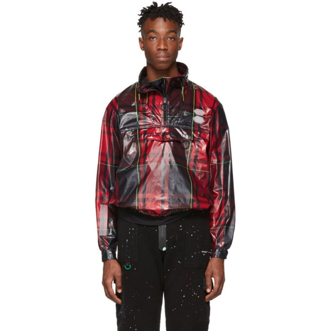 Photo: Off-White Red Checked Anorak Jacket
