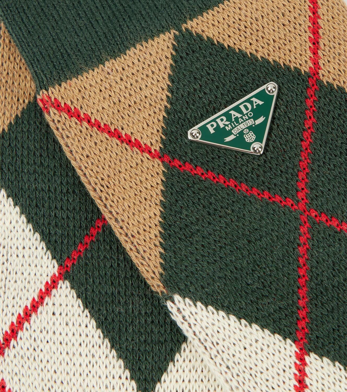 Prada Argyle cotton-blend socks