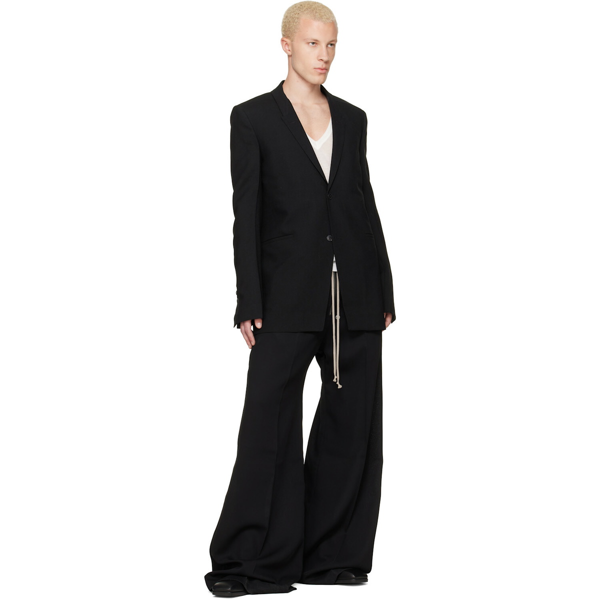 Rick Owens Black Tower Concordian Blazer