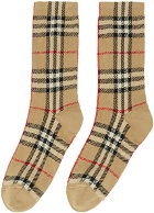 Burberry Beige Vintage Check Socks