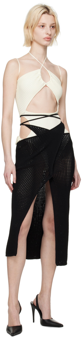 ANDREĀDAMO Off-White Sleeveless Bodysuit