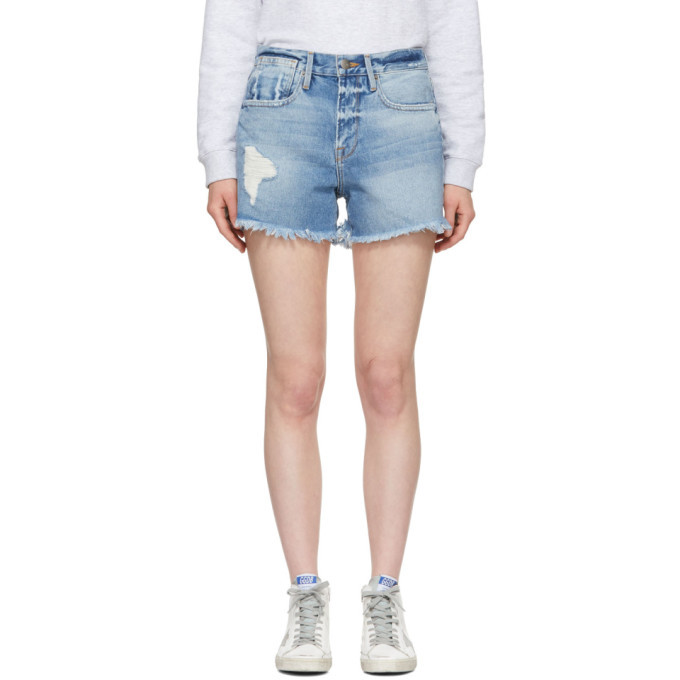 Photo: FRAME Blue Le Stevie Denim Shorts