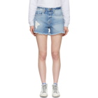 FRAME Blue Le Stevie Denim Shorts