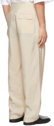 Lemaire Beige Silk Loose Trousers