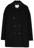 Alaïa Double-breasted Wool-blend pea Coat Black
