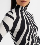 Ferragamo Zebra-print top