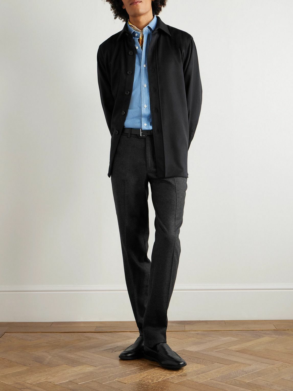Rubinacci - Cashmere Shirt - Black