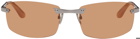Acne Studios Silver Rectangular Sunglasses