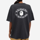 A Bathing Ape Women's Pigment Dye T-Shirt in Black
