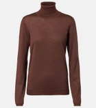 Brunello Cucinelli Cashmere and silk-blend turtleneck sweater