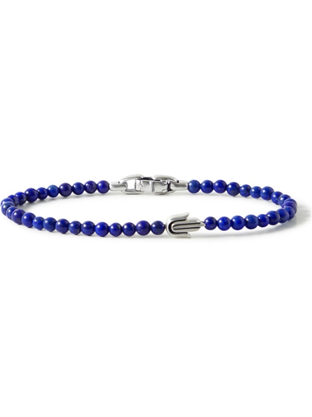 Photo: David Yurman - Sterling Silver Lapis Lazuli Beaded Bracelet - Blue