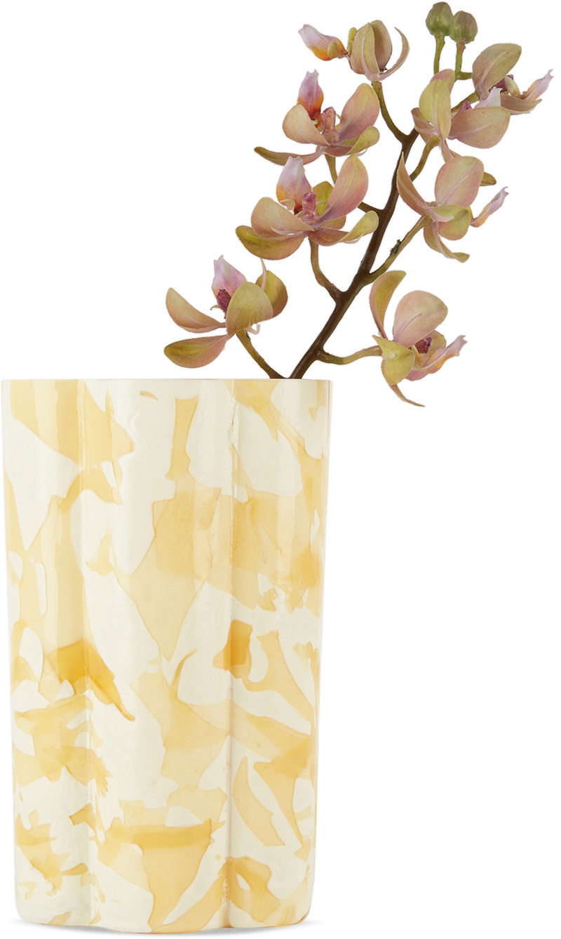 Stories of Italy Beige Nougat Bucket Vase