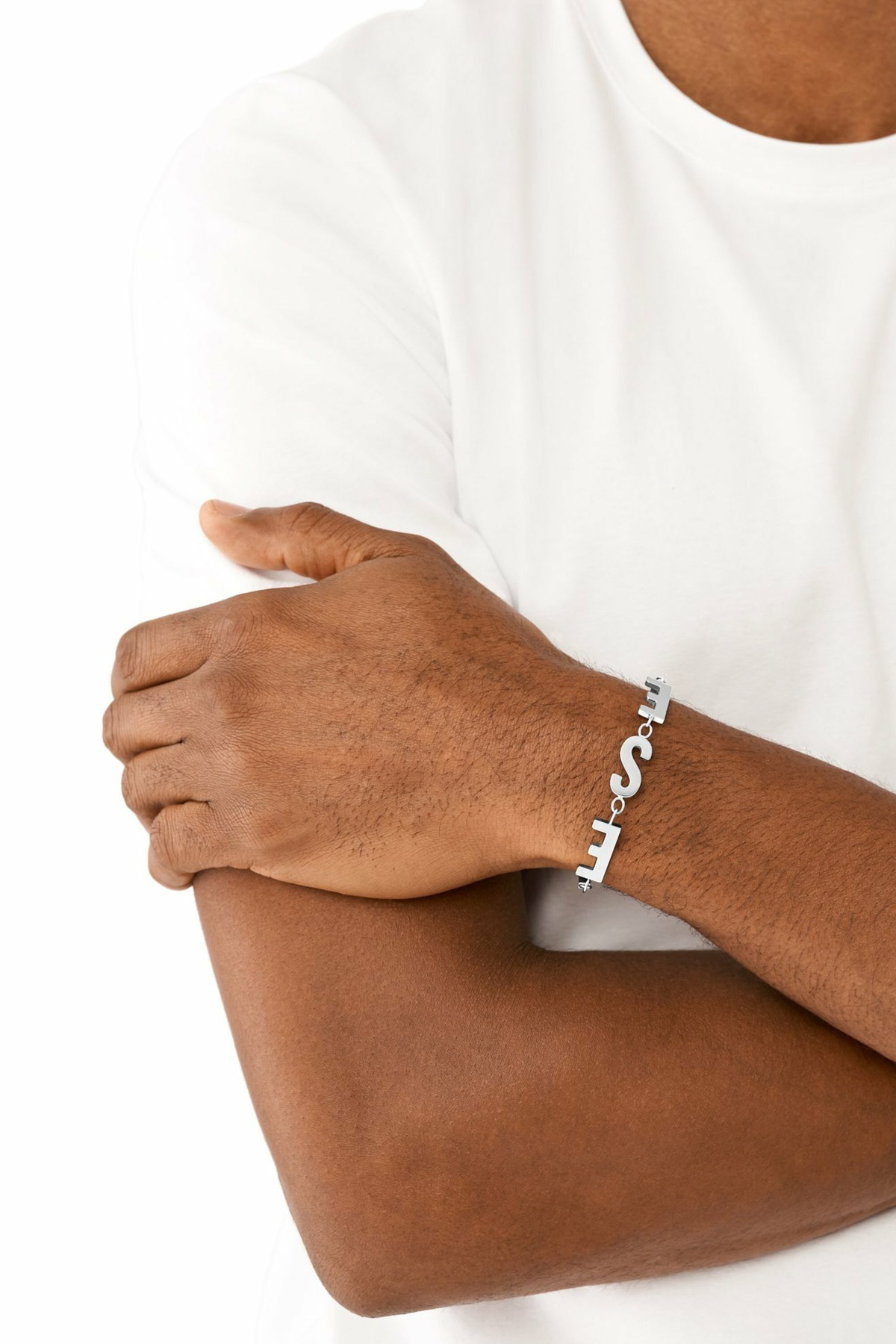 Diesel Stainless steel chain bracelet - Bracelets - Unisex - Silver