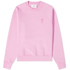 AMI Women's Tonal ADC Sweat in Candy Pink