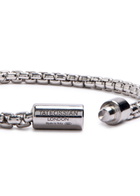 Tateossian Rhodium-plated box Chain Bracelet Silver