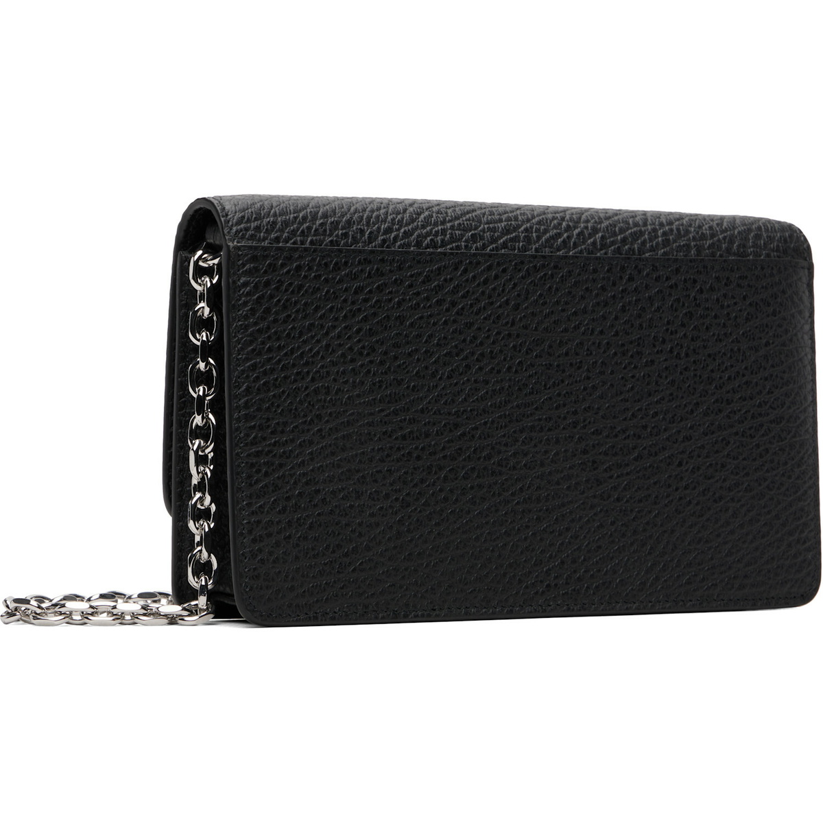 Maison Margiela Black Four Stitches Chain Wallet
