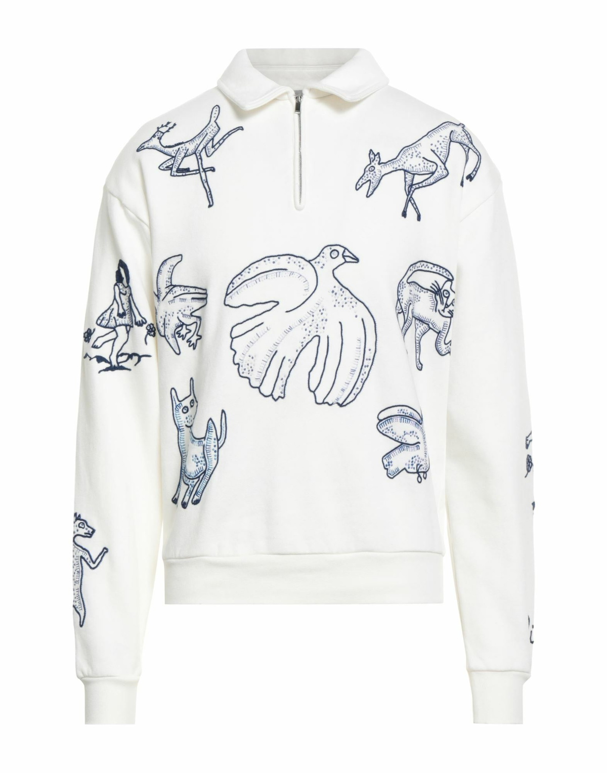 Dior And Hylton Nel Mens Sweatshirt in White