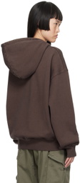 (di)vision Brown Embroidered Hoodie