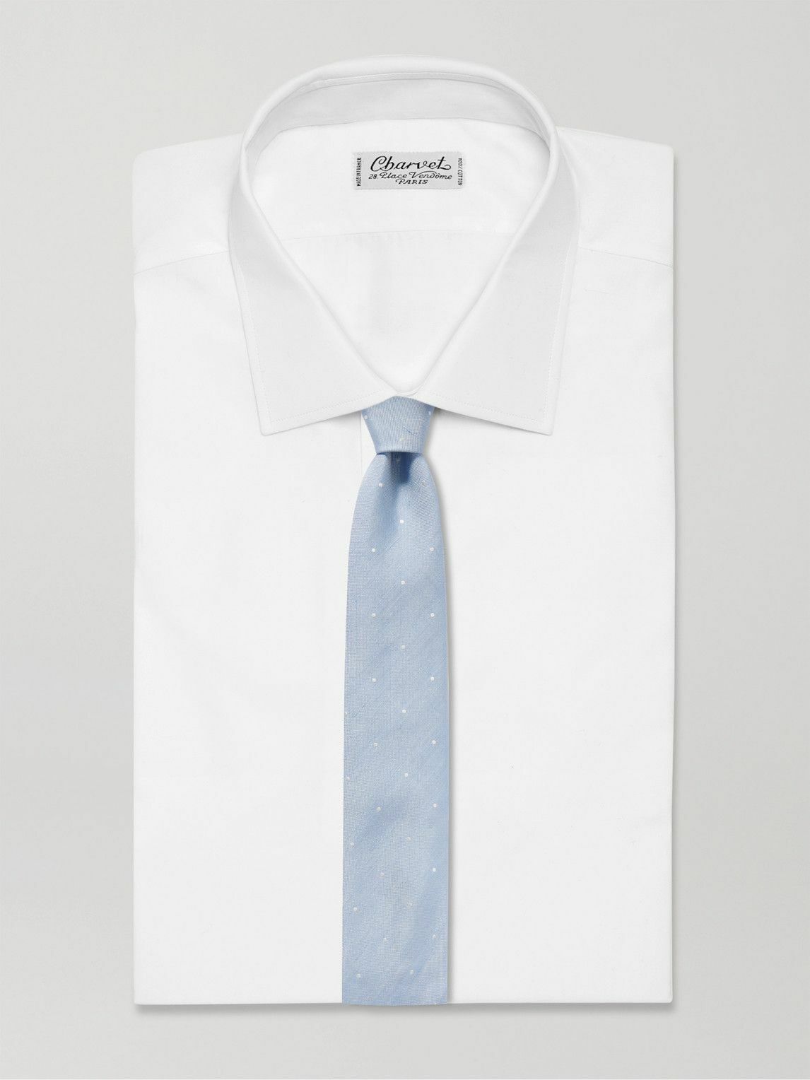 Paul Smith - 8cm Embroidered Silk and Linen-Blend Tie