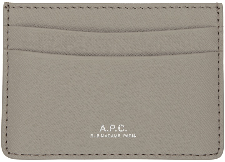 Photo: A.P.C. Gray Andre Card Holder