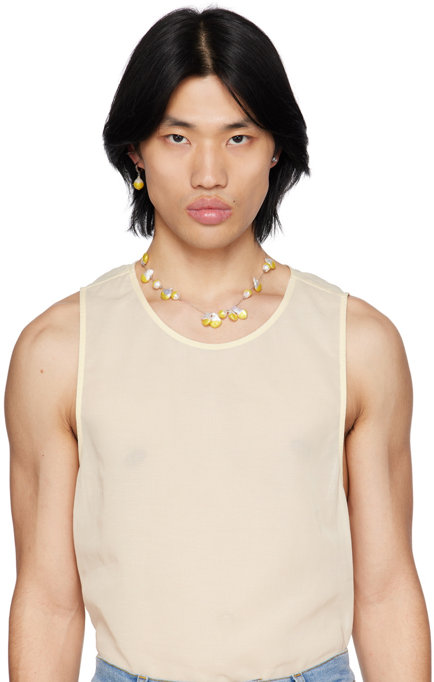 Panconesi Silver Pearl Vacanza Chain Necklace