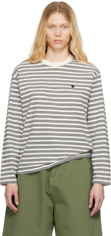 Photo: Carhartt Work In Progress Off-White & Black Sydney T-shirt