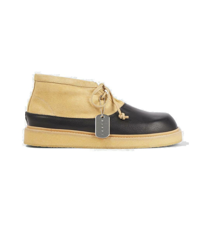 Photo: Marni Leather and suede desert boots