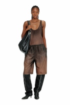 Diesel Tank top in fluid coated denim - Tops - Woman -