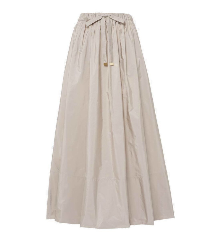 Photo: 'S Max Mara Pleated taffeta maxi skirt