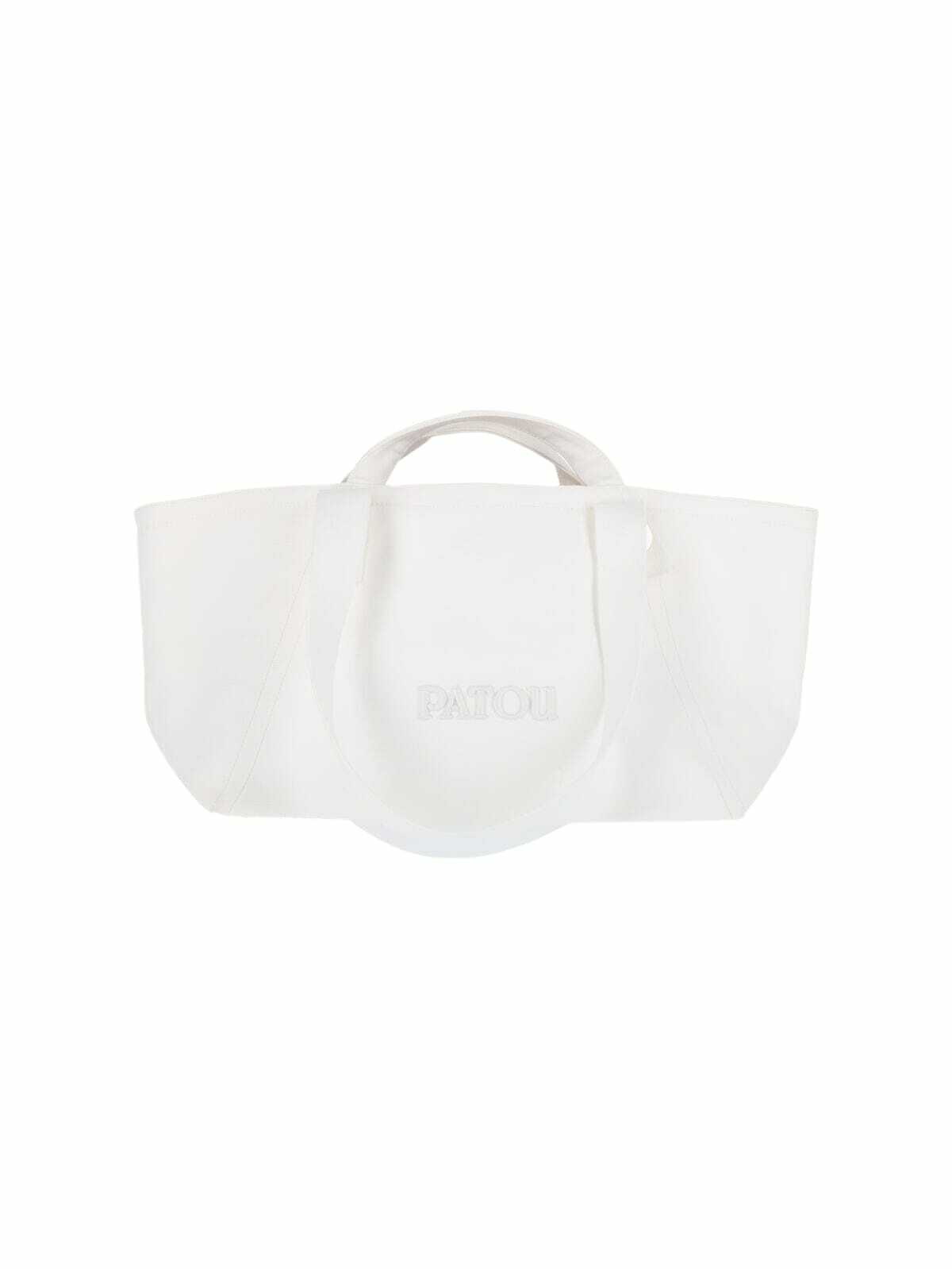 ハンドバッグ Patou White Canvas Trapeze Handbag Patou White Canvas Trapeze Handbag | ModeSens