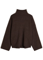 Rag & Bone Ingrid Ribbed Wool Jumper Brown