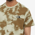 The North Face Men's Simple Dome T-Shirt in Military Olive Retro Dye Print