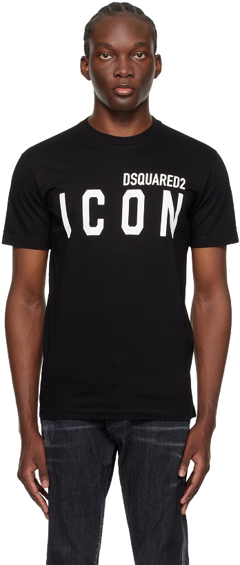 Photo: Dsquared2 Black Be Icon Cool T-Shirt
