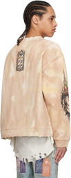 Who Decides War Beige Soaring Window Crewneck Sweatshirt
