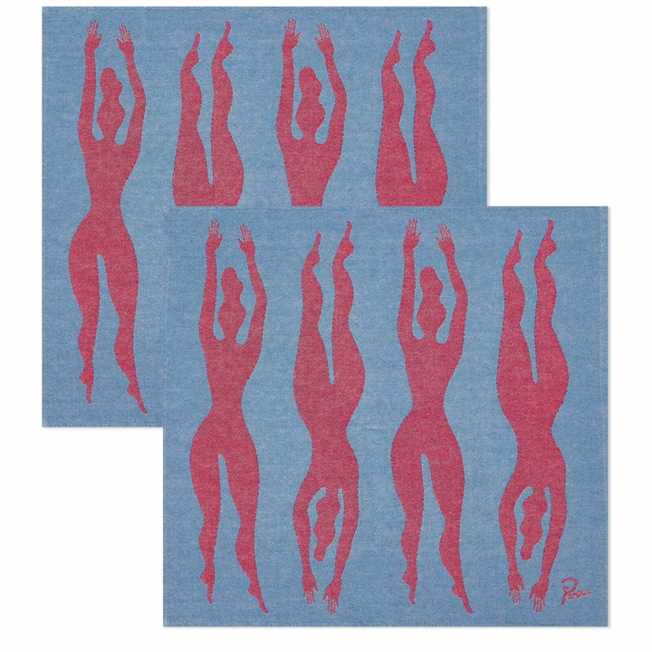 Photo: By Parra Men's Under Hot Water Kitchen Towel - Set of 2 in Multi