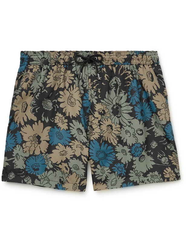 Photo: PAUL SMITH - Floral-Print Recycled Mid-Length Swim Shorts - Multi