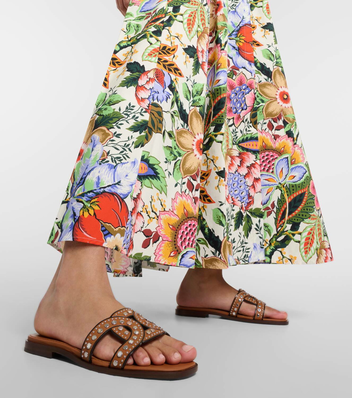 Tod's Embellished leather slides