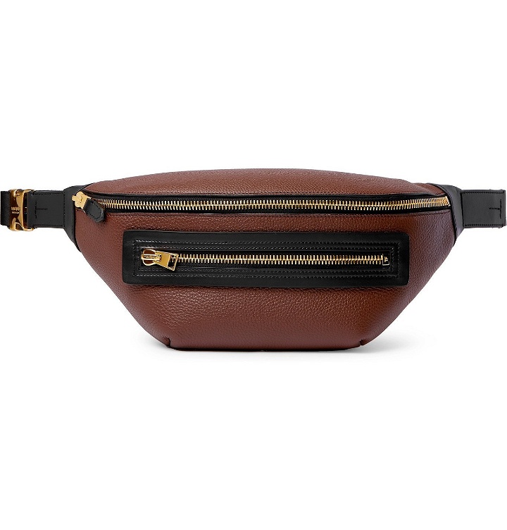 Photo: TOM FORD - Full-Grain Leather Belt Bag - Brown