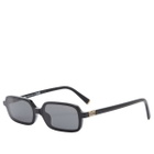 Miu Miu Eyewear Women's 11ZS Sunglasses in Black/Dark Grey 