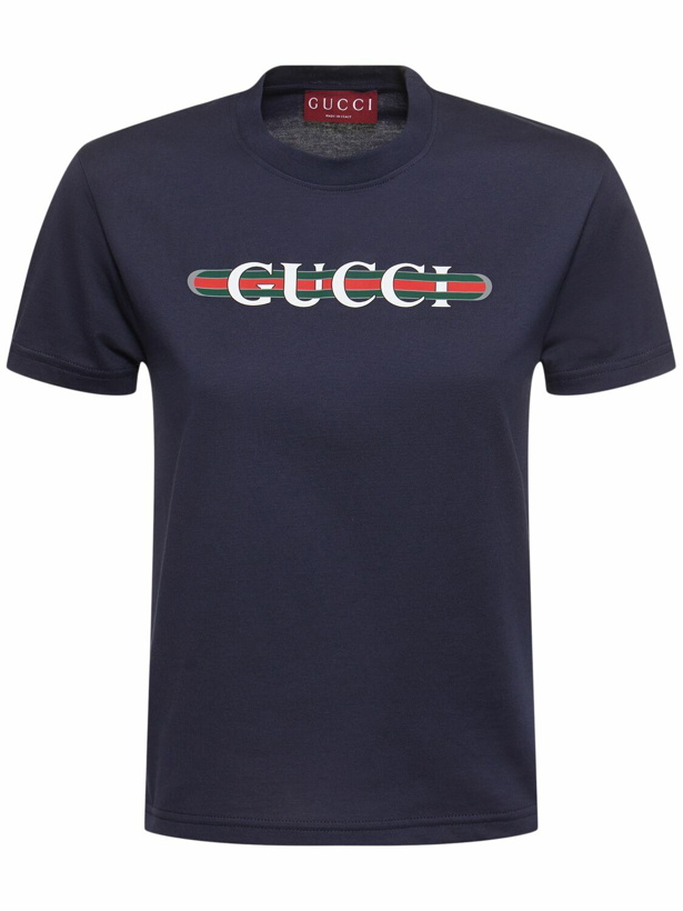 Photo: GUCCI New 70s Cotton Jersey T-shirt