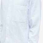 NN07 Men's Arne Button Down Shirt in Blue Stripe